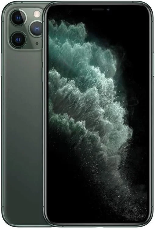 آیفون 11 پرو مکس (بازسازی شده) اپل با FaceTime - 64 گیگابایت، 4G LTE، سبز نیمه شب