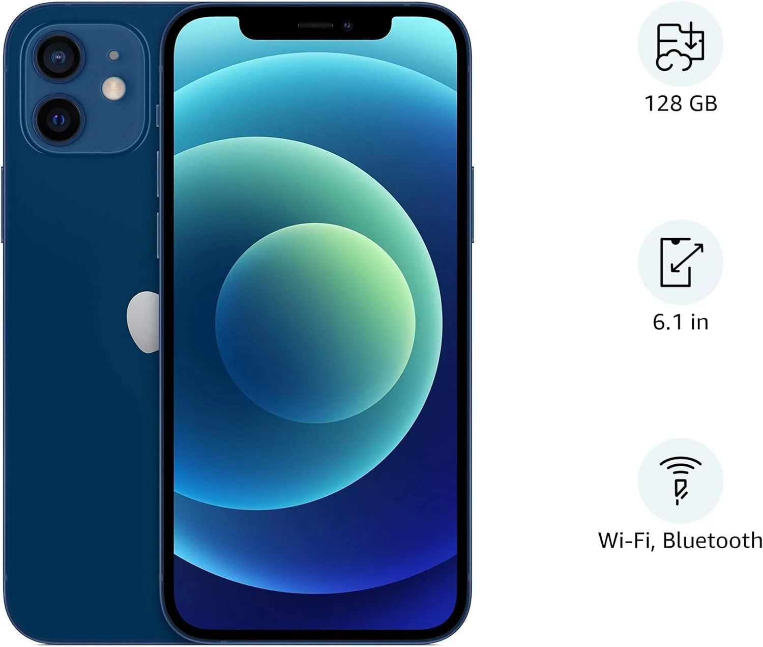 اپل آیفون 12 (128 گیگابایت) - آبی (بازسازی شده)