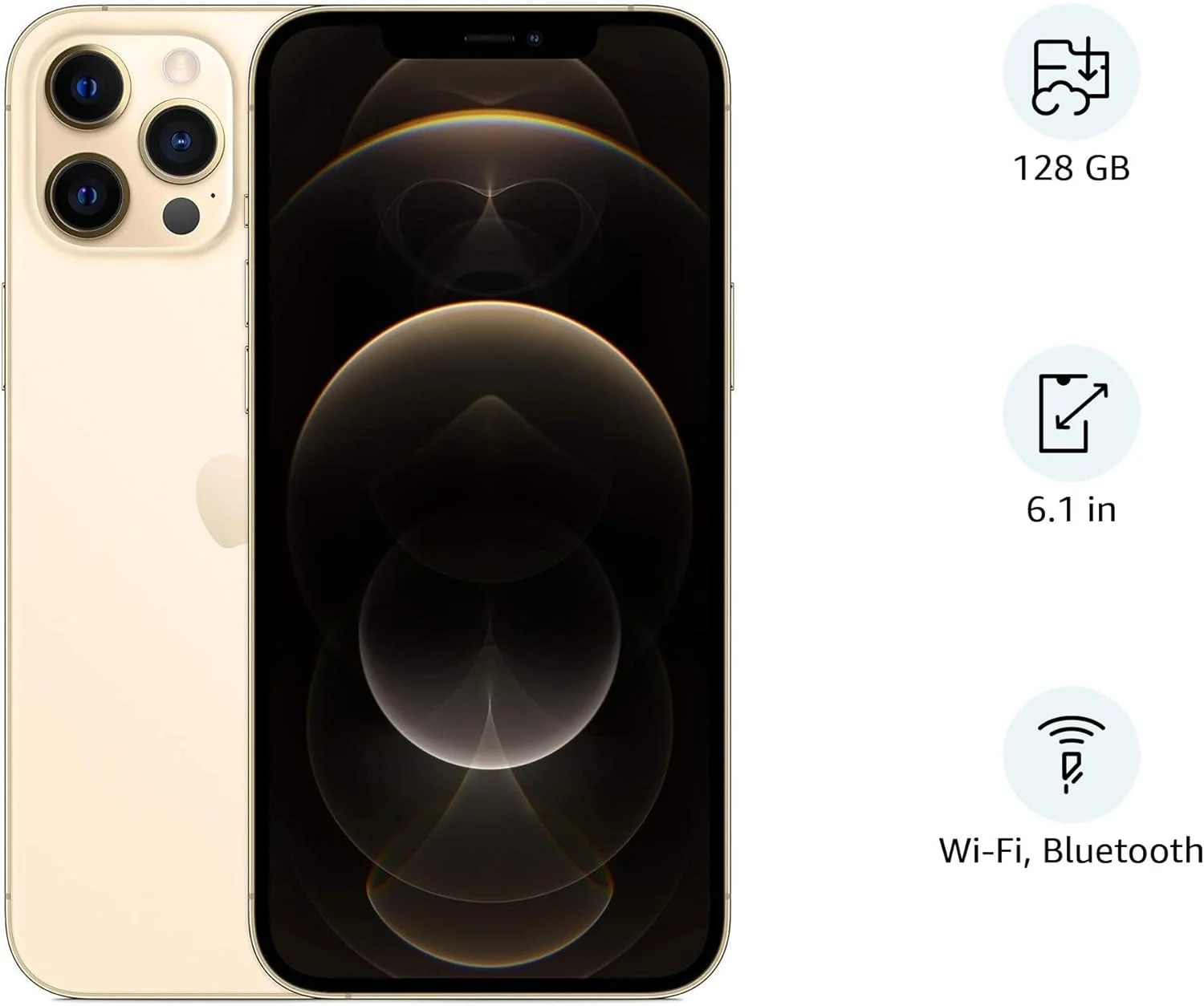 اپل آیفون 12 پرو (بازسازی شده) 128 گیگابایت - طلایی