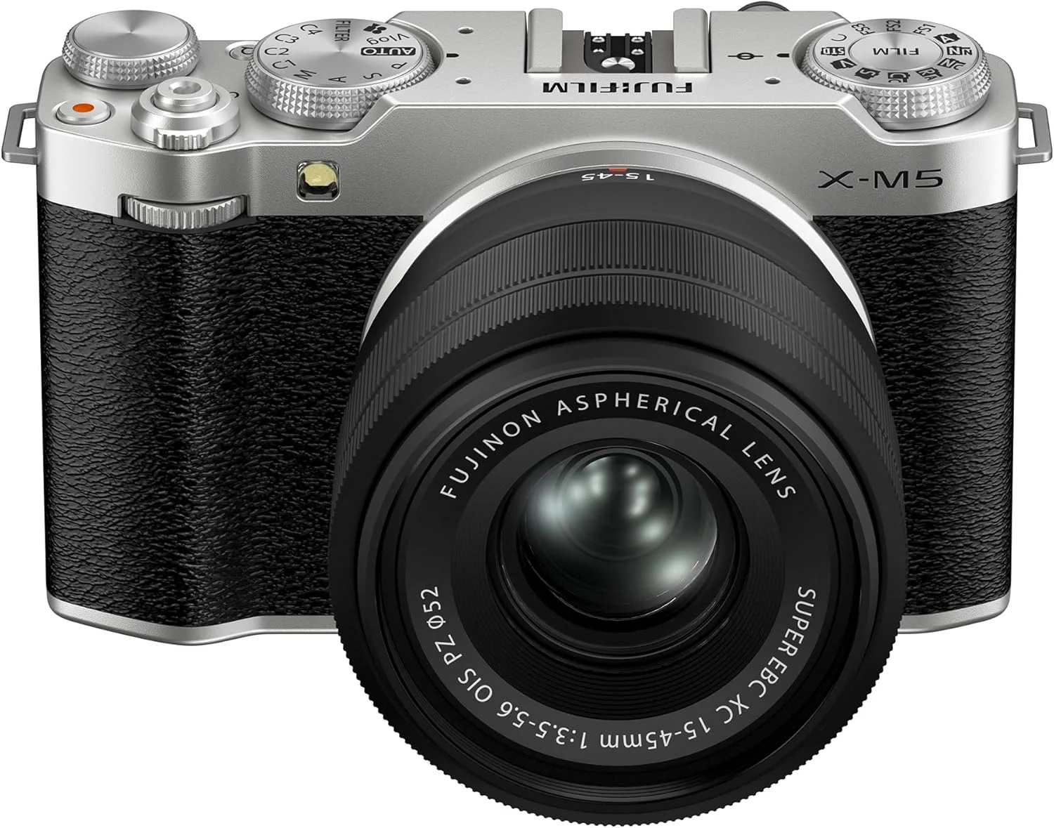 دوربین دیجیتال بدون آینه فوجی فیلم X-M5 به همراه لنز XC15-45mmF3.5-5.6 OIS PZ - نقره ای