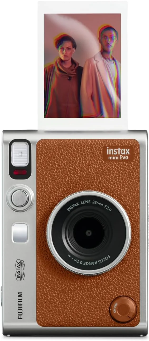 دوربین چاپ سریع فوجی فیلم Instax Mini Evo - قهوه ای