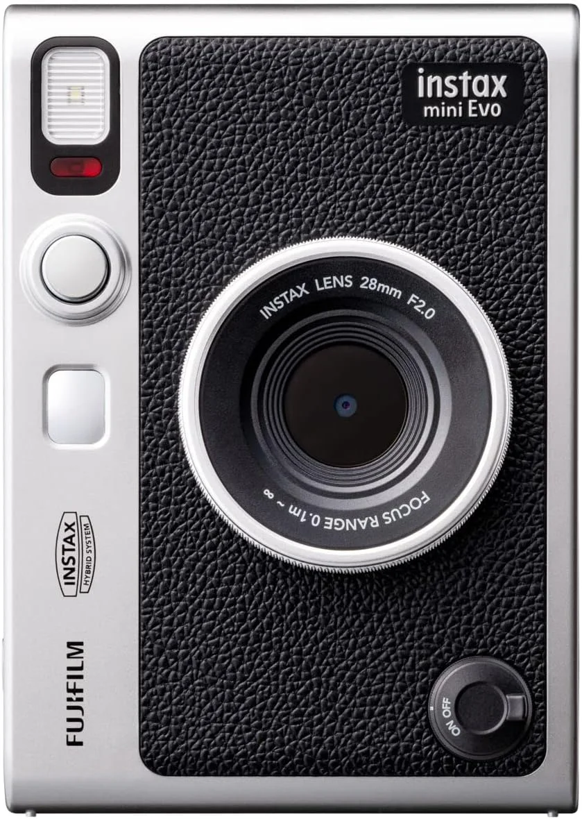 دوربین چاپ سریع فوجی فیلم Instax Mini Evo INS Mini EVO مشکی (دوربین چاپ سریع/چاپگر تلفن هوشمند/دوربین دیجیتال)