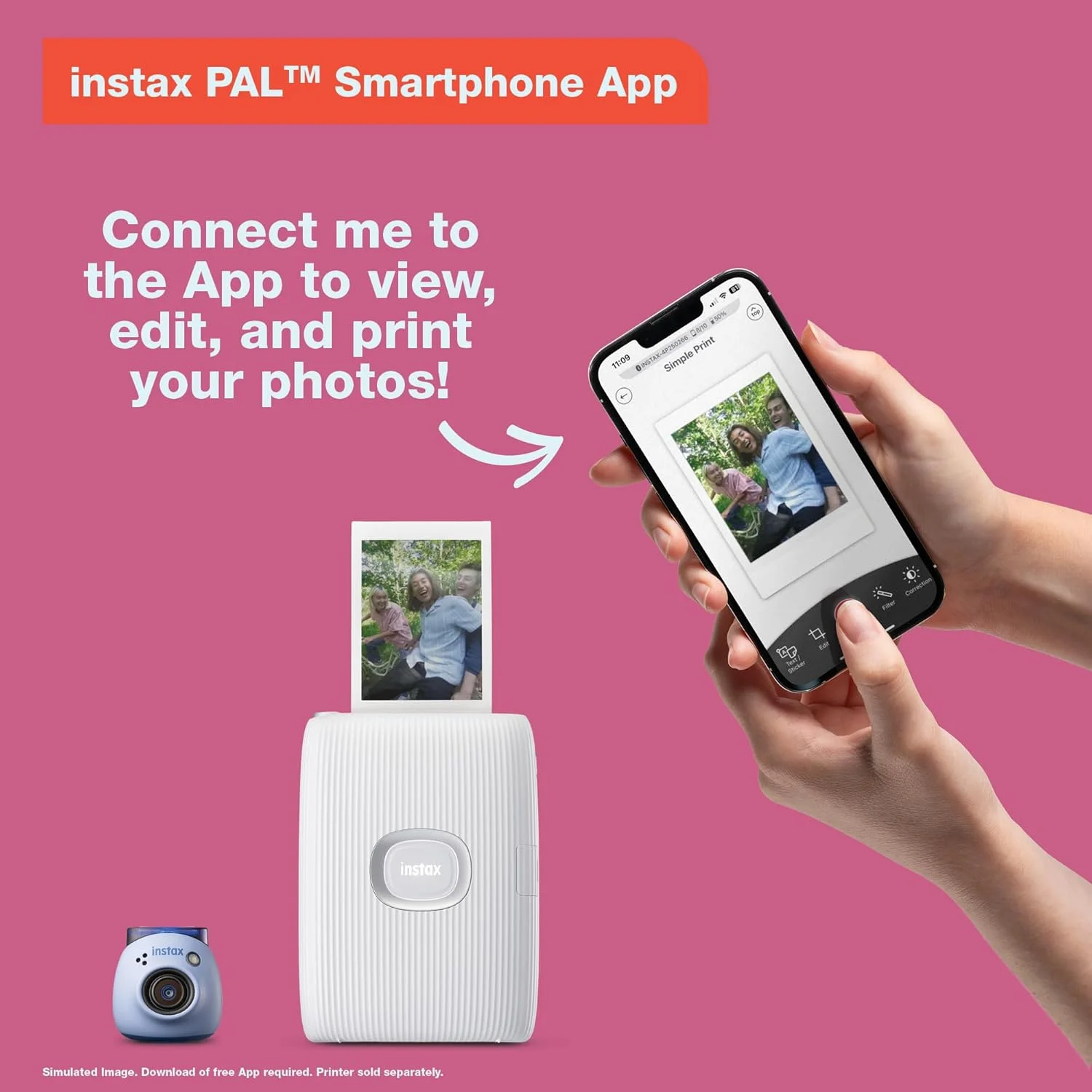 دوربین دیجیتال FUJIFILM INSTAX PAL (دوربین دیجیتال قابل حمل، دارای قابلیت اتصال به اپلیکیشن، سازگار با چاپگرهای Instax Link و دوربین های هیبریدی Instax)، سبز پسته ای دوربین دیجیتال FUJIFILM INSTAX PAL (دوربین دیجیتال قابل حمل، دارای قابلیت اتصال به اپلیکیشن، سازگار با چاپگرهای Instax Link و دوربین های هیبریدی Instax)، سبز پسته ای