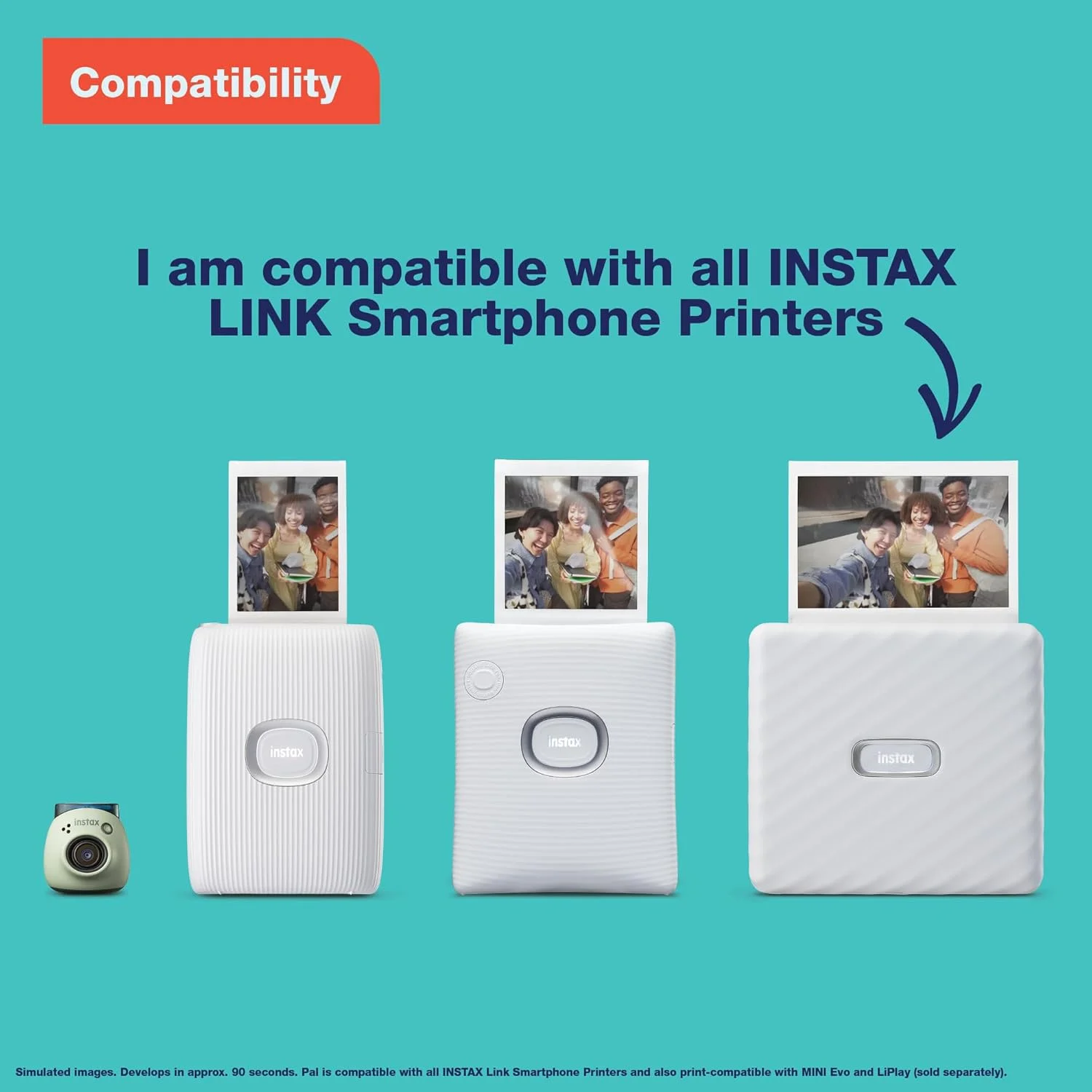دوربین دیجیتال FUJIFILM INSTAX PAL (دوربین دیجیتال قابل حمل، دارای قابلیت اتصال به اپلیکیشن، سازگار با چاپگرهای Instax Link و دوربین های هیبریدی Instax)، سبز پسته ای دوربین دیجیتال FUJIFILM INSTAX PAL (دوربین دیجیتال قابل حمل، دارای قابلیت اتصال به اپلیکیشن، سازگار با چاپگرهای Instax Link و دوربین های هیبریدی Instax)، سبز پسته ای
