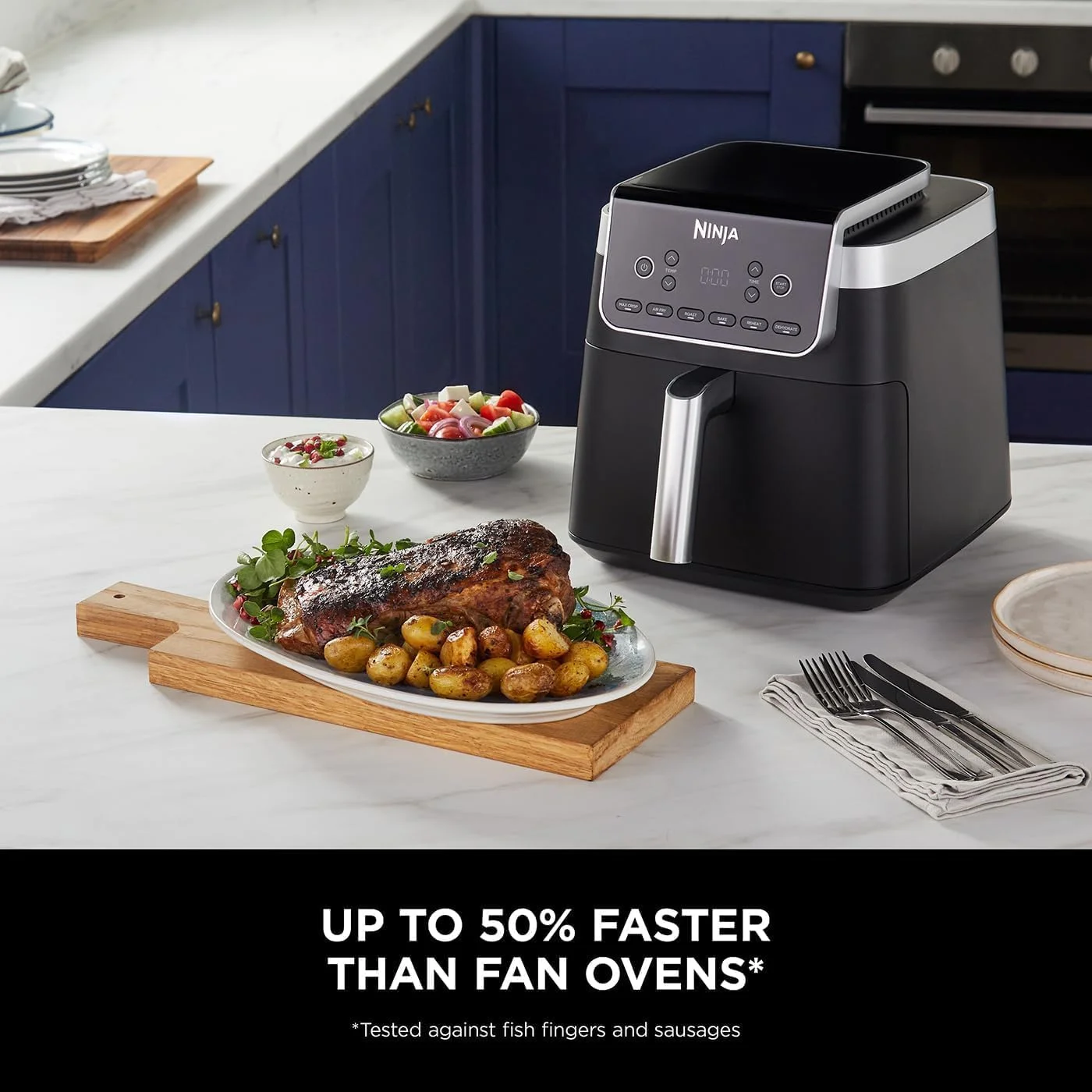 سرخ کن نینجا مدل Air Fryer MAX PRO، ظرفیت 6.2 لیتر، تک کشو بزرگ مربعی، قابلیت برشته کردن، پخت، سرخ کردن با هوا، سایز خانواده، دیجیتال، نچسب، سبد و صفحه ترد کننده قابل شستشو در ماشین ظرفشویی، مشکی، AF180ME، 2 سال گارانتی سرخ کن نینجا مدل Air Fryer MAX PRO، ظرفیت 6.2 لیتر، تک کشو بزرگ مربعی، قابلیت برشته کردن، پخت، سرخ کردن با هوا، سایز خانواده، دیجیتال، نچسب، سبد و صفحه ترد کننده قابل شستشو در ماشین ظرفشویی، مشکی، AF180ME، 2 سال گارانتی