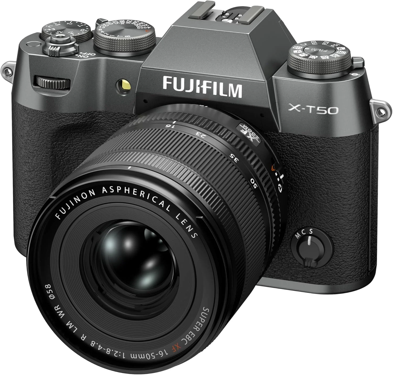 کیت دوربین فوجی فیلم X-T50 نقره ای زغالی + لنز XF16-50mm