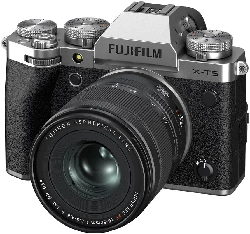 کیت دوربین دیجیتال بدون آینه فوجی فیلم X-T5 با لنز XF16-50mmF2.8-4.8 R LM WR - نقره ای