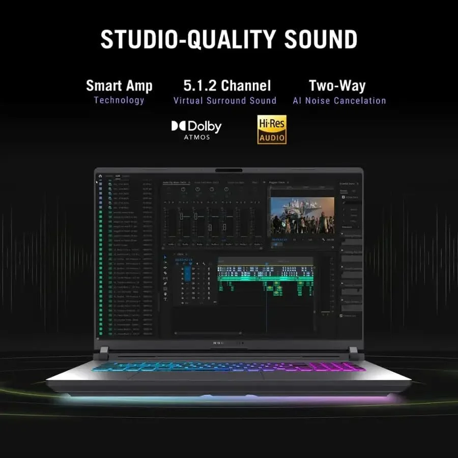 لپ تاپ گیمینگ ایسوس ROG Strix G18 - NVIDIA RTX 5080 GDDR7 • Intel 24 Core Ultra 9 275HX • نمایشگر 18 اینچی 2.5K 16:10 240Hz • همراه با Office Lifetime و Win 11 Pro • کیبورد با نور پس زمینه RGB • WiFi 7 • (64GB DDR5, 4TB SSD)