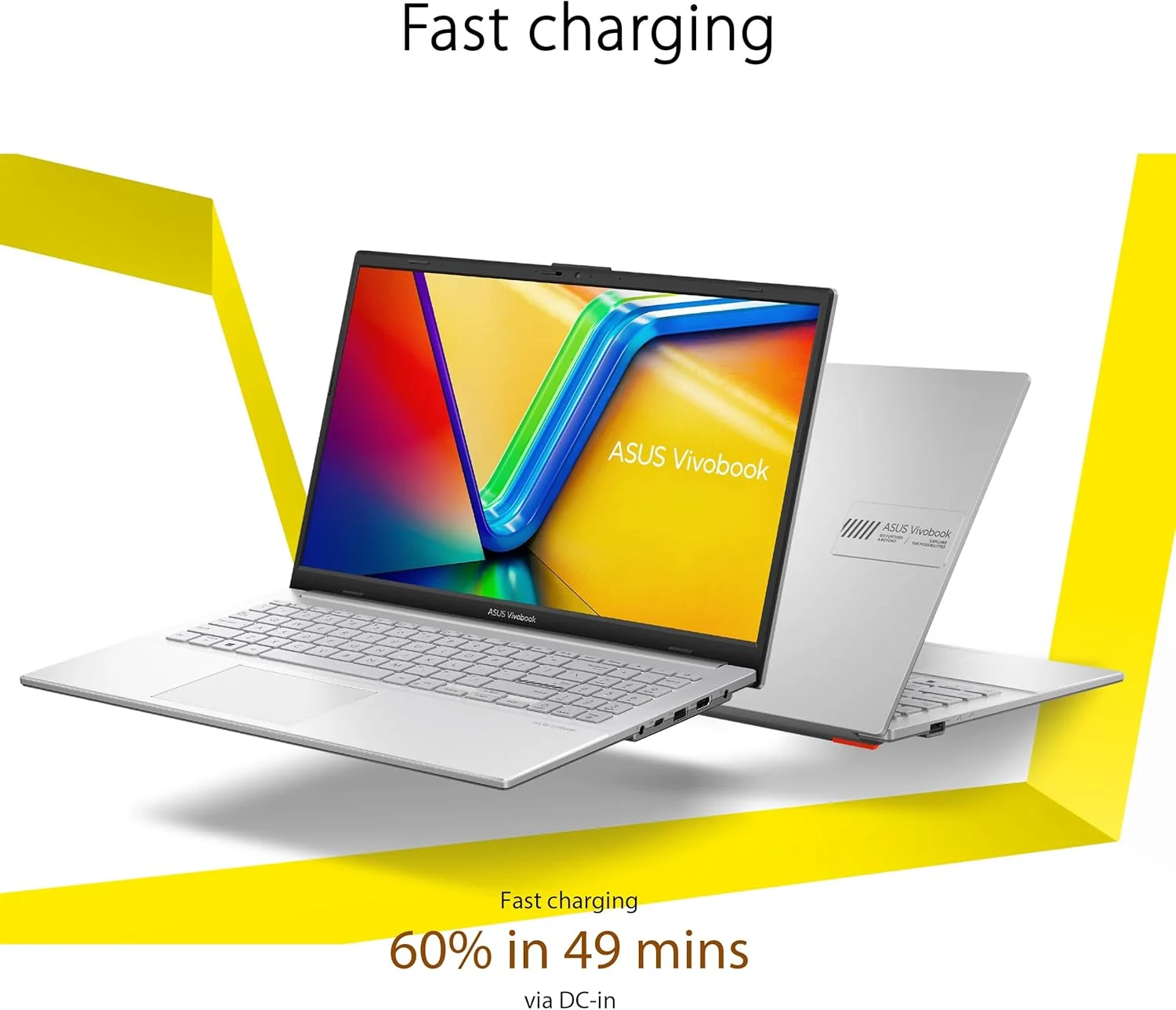 لپ تاپ باریک 15.6 اینچی ایسوس Vivobook Go، AMD Ryzen 5 7520U، 8 گیگابایت رم، 512 گیگابایت حافظه، ویندوز 11 هوم، نقره ای خنک، دوام درجه نظامی، شارژ سریع، محافظ وب کم، E1504FA-AS54 لپ تاپ باریک 15.6 اینچی ایسوس Vivobook Go، AMD Ryzen 5 7520U، 8 گیگابایت رم، 512 گیگابایت حافظه، ویندوز 11 هوم، نقره ای خنک، دوام درجه نظامی، شارژ سریع، محافظ وب کم، E1504FA-AS54