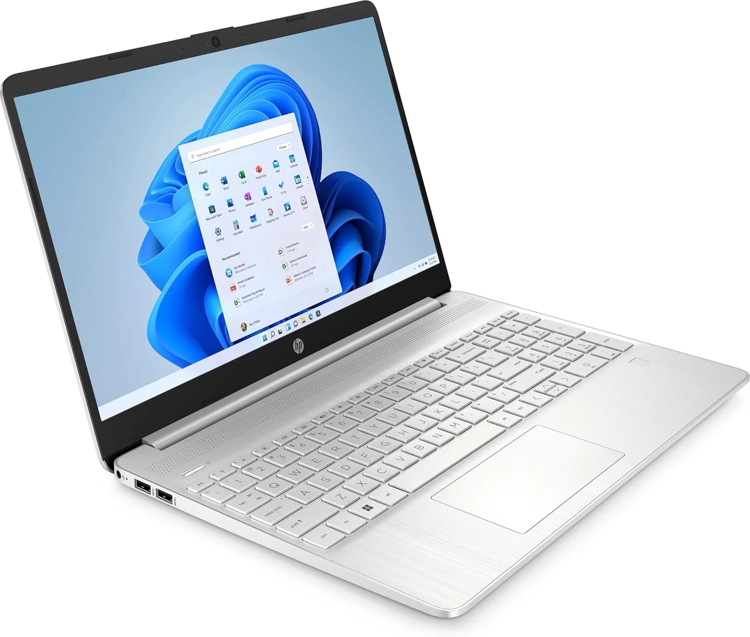 لپ تاپ HP 15s-fq5146ne، صفحه نمایش 15.6 اینچی FHD، پردازنده نسل دوازدهم Intel® Core™ i7، رم 16 گیگابایتی، حافظه SSD 512 گیگابایتی، گرافیک Intel® Iris® Xᵉ، ویندوز 11 هوم، صفحه کلید انگلیسی-عربی، نقره ای طبیعی - [973Y5EA]