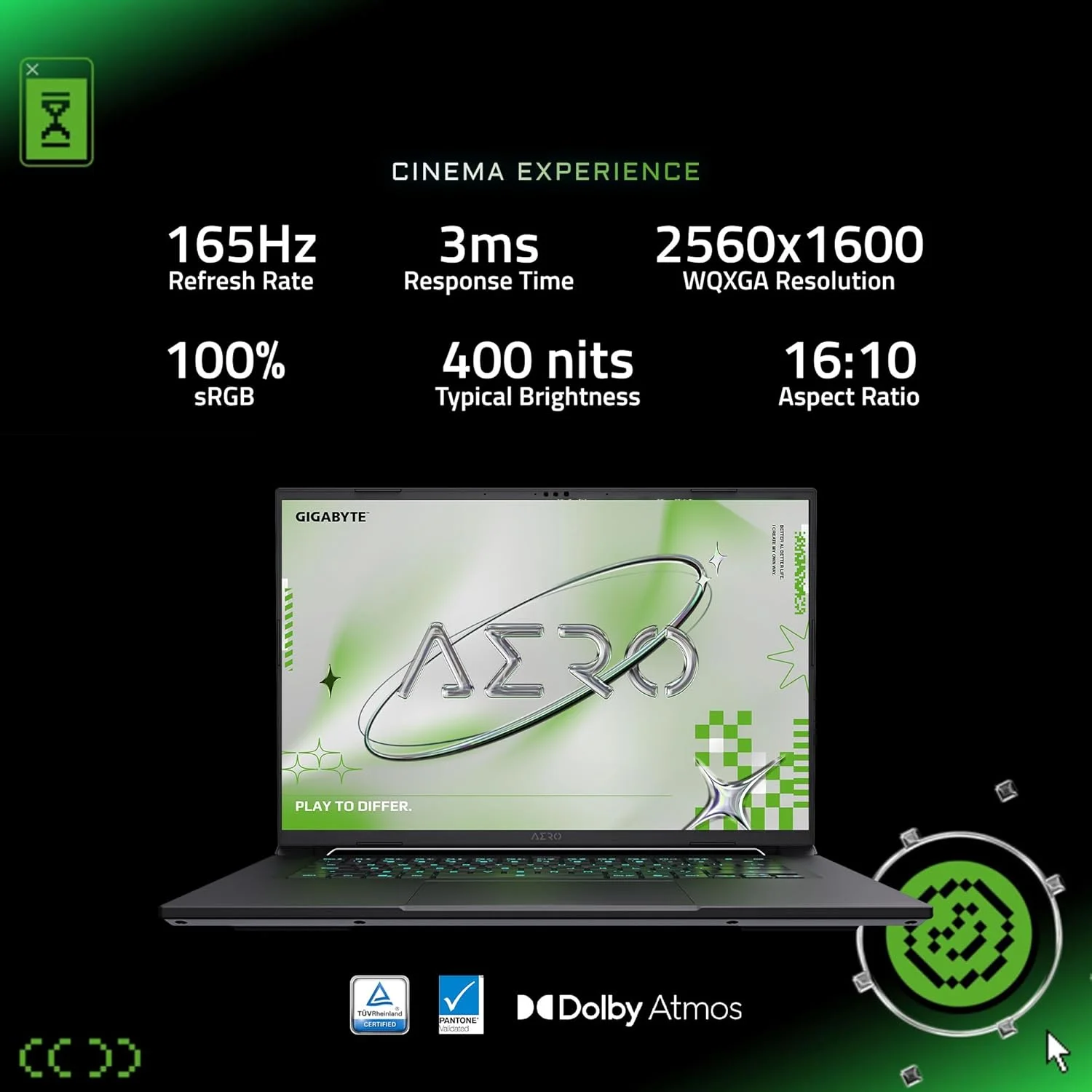 GIGABYTE AERO X16; Copilot+ PC - 165Hz 2560x1600 WQXGA - NVIDIA GeForce RTX 5070 - AMD Ryzen AI 7 350 - 1TB SSD با 32GB DDR5 RAM - Windows 11 Home - Lunar White GIGABYTE AERO X16; Copilot+ PC - 165Hz 2560x1600 WQXGA - NVIDIA GeForce RTX 5070 - AMD Ryzen AI 7 350 - 1TB SSD با 32GB DDR5 RAM - Windows 11 Home - Lunar White