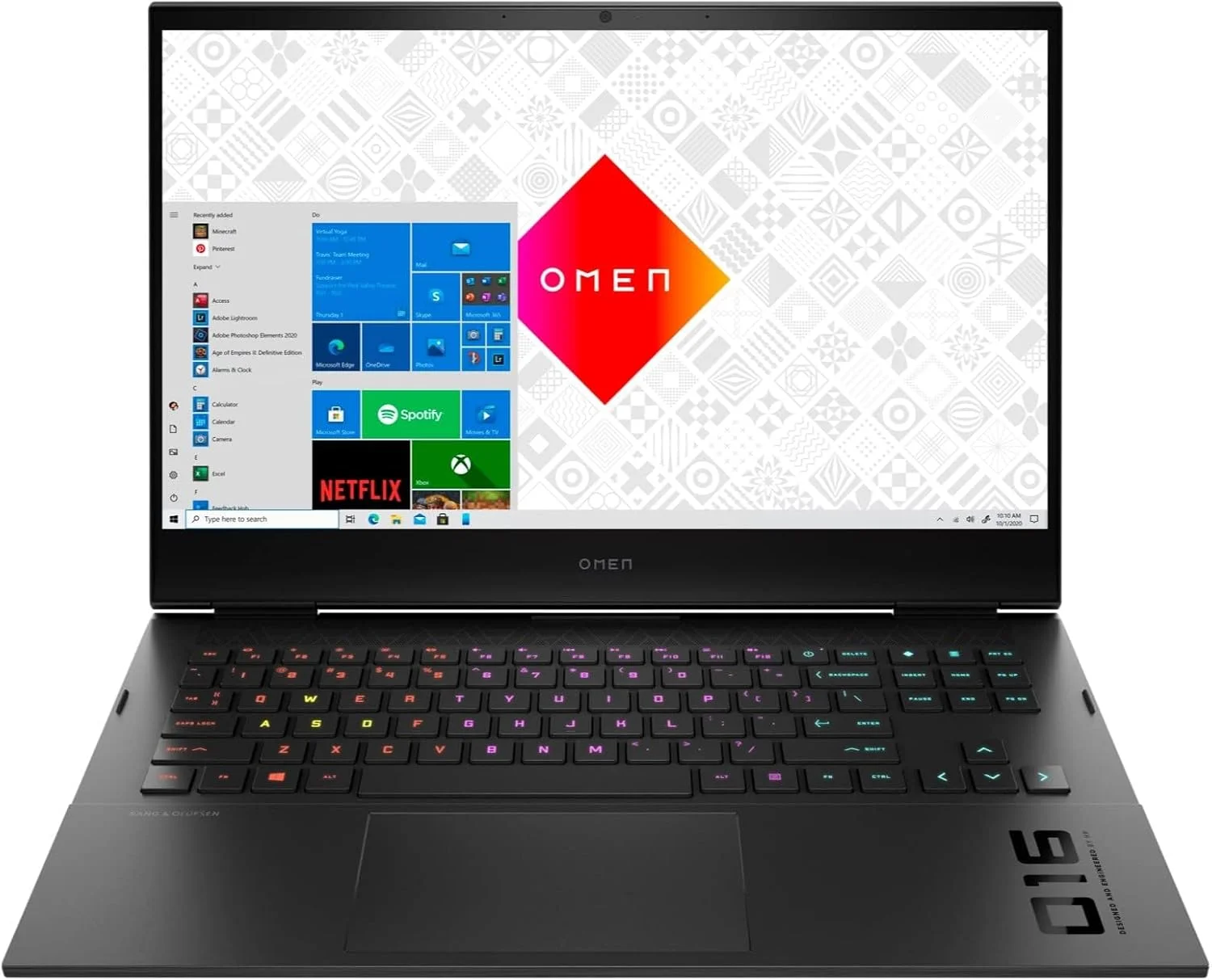 لپ تاپ HP Omen 16-b0000 | صفحه نمایش 16.1 اینچی 1920x1080 FHD | پردازنده Core i7-11800H - هارد درایو SSD 512 گیگابایتی - رم 16 گیگابایتی - کارت گرافیک Nvidia GeForce RTX 3060 | 8 هسته @ 4.6 گیگاهرتز - 6 گیگابایت GDDR6 ویندوز 11 نسخه خانگی مشکی (بازسازی شده)