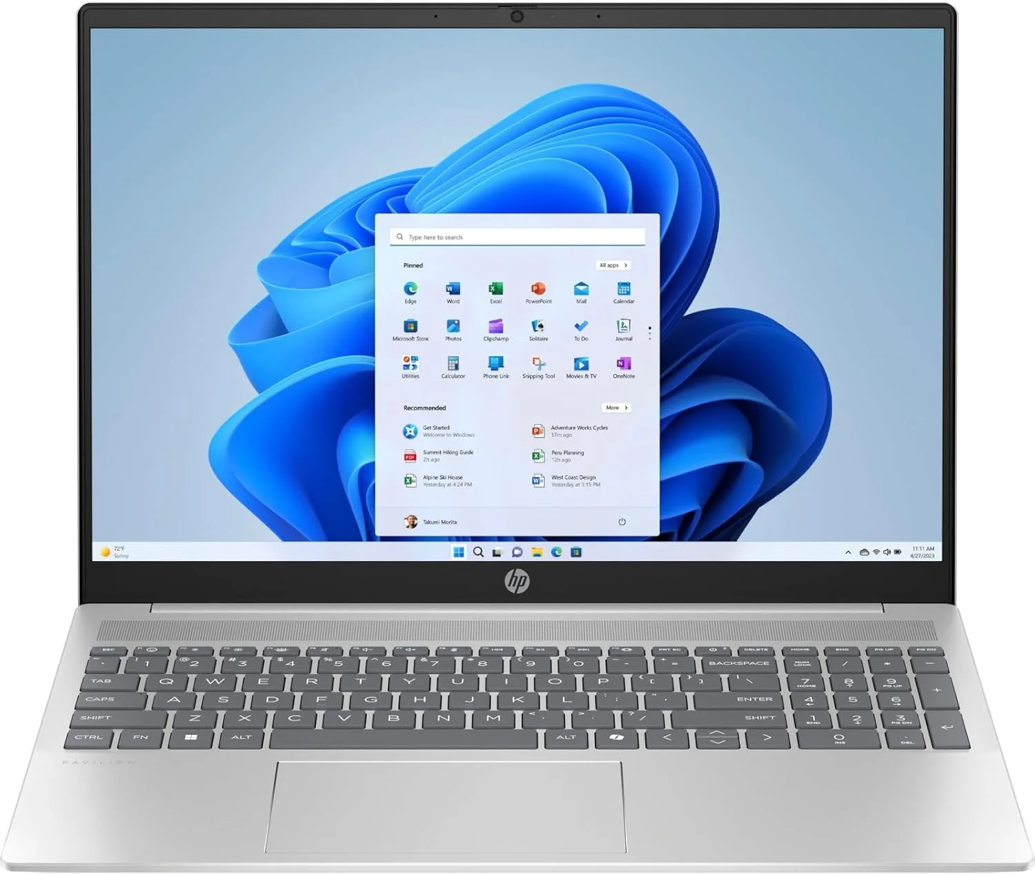 لپ تاپ HP Pavilion 16 با صفحه نمایش 16 اینچی 2K IPS - پردازنده Intel Core Ultra 5-120U - گرافیک Intel® - نور پس زمینه - 16 گیگابایت رم DDR5 - 512 گیگابایت NVMe SSD - ویندوز 11 - نقره ای طبیعی