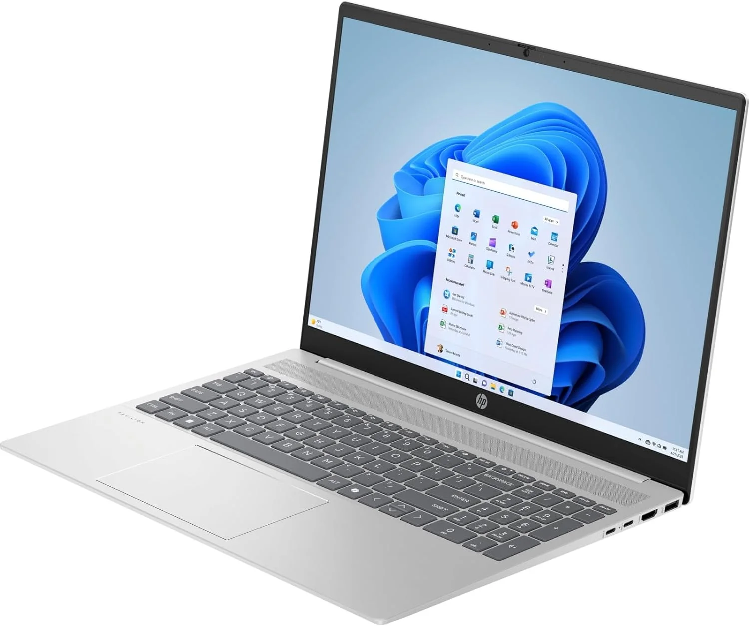 لپ تاپ HP Pavilion 16 با صفحه نمایش 16 اینچی 2K IPS - پردازنده Intel Core Ultra 5-120U - گرافیک Intel® - نور پس زمینه - 16 گیگابایت رم DDR5 - 512 گیگابایت NVMe SSD - ویندوز 11 - نقره ای طبیعی