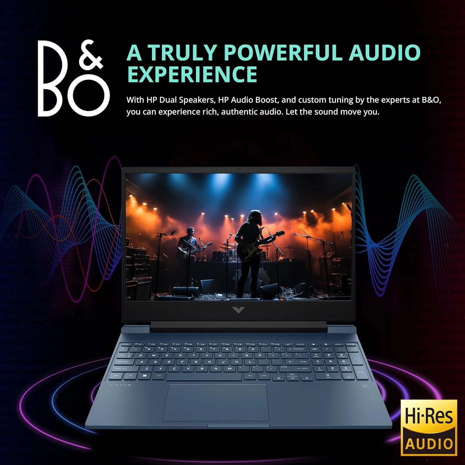 لپ تاپ گیمینگ 15.6 اینچی HP Victus با نرخ تازه سازی 144 هرتز FHD، پردازنده Intel i5-13420H، رم 64 گیگابایتی، SSD PCIe 2 ترابایتی، کارت گرافیک NVIDIA GeForce RTX 3050، کیبورد با نور پس زمینه، وب کم HD، ویندوز 11، آبی، کارت USB Hotface 32 گیگابایتی