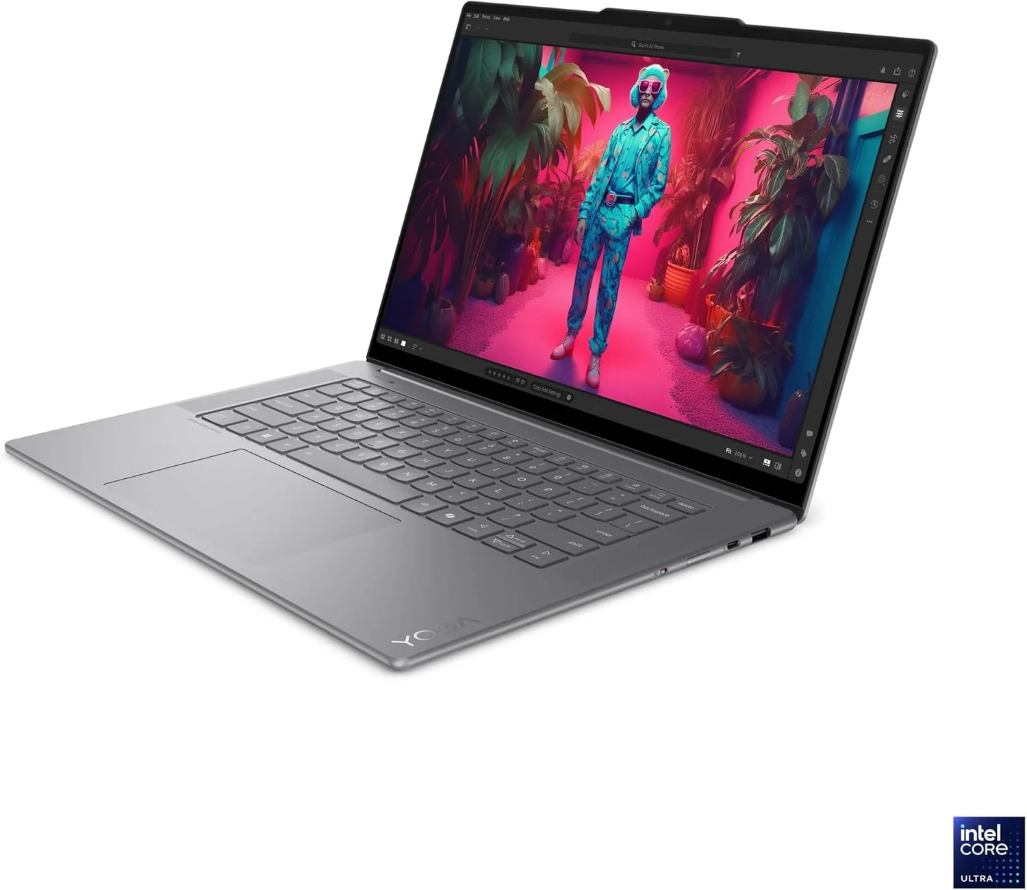 لپ تاپ لنوو Yoga Slim 7 15ILL9 / صفحه نمایش لمسی 15.3 اینچ 2880x1800 با نرخ 120 هرتز / پردازنده 8 هسته ای Intel Ultra 7 256V گرافیک Intel Arc 140V / 16 گیگابایت LPDDR5 حافظه 4 ترابایت SSD / نور پس زمینه صفحه کلید / خاکستری Luna / ویندوز 11 / همراه با پد ماوس Consumix