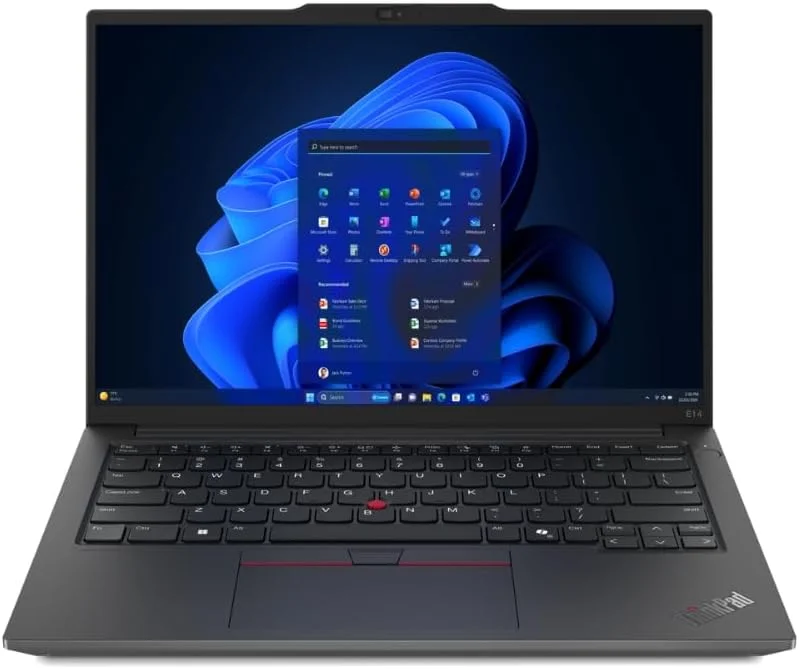لپ تاپ تجاری لنوو ThinkPad E14 G6، صفحه نمایش 14 اینچی WUXGA، پردازنده Intel Ultra 7-155H 16C با هوش مصنوعی، 16 گیگابایت رم DDR5، 1 ترابایت SSD، کیبورد با نور پس زمینه، حسگر اثر انگشت، ویندوز 11 پرو، مشکی + کیف لپ تاپ 15.6 اینچی لنوو