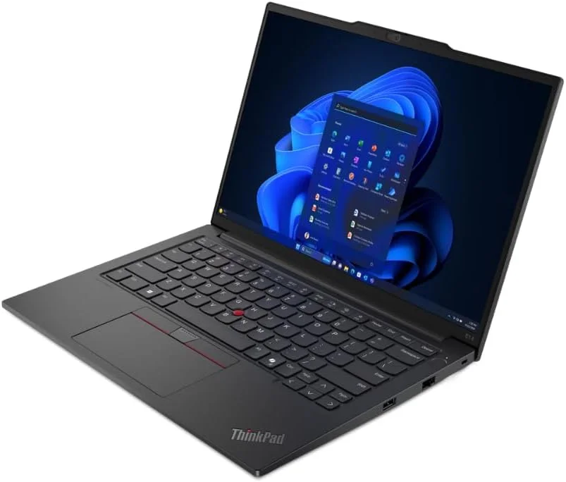 لپ تاپ تجاری لنوو ThinkPad E14 G6، صفحه نمایش 14 اینچی WUXGA، پردازنده Intel Ultra 7-155H 16C با هوش مصنوعی، 16 گیگابایت رم DDR5، 1 ترابایت SSD، کیبورد با نور پس زمینه، حسگر اثر انگشت، ویندوز 11 پرو، مشکی + کیف لپ تاپ 15.6 اینچی لنوو