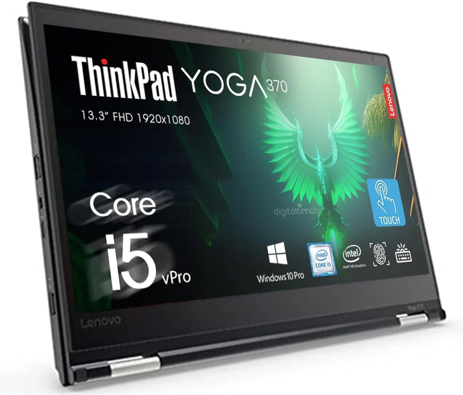 (بازسازی شده) لنوو ThinkPad Yoga 370 2in1 لمسی با قلم، پردازنده Intel Core i5-7300U، صفحه نمایش 13.3 اینچی FHD، رم 16 گیگابایتی، SSD 512 گیگابایتی، صفحه کلید با نور پس زمینه، حسگر اثر انگشت، Thunderbolt 3، کارت خوان MicroSD، ویندوز 10 پرو - (رم 16 گیگابایتی | SSD 512 گیگابایتی)