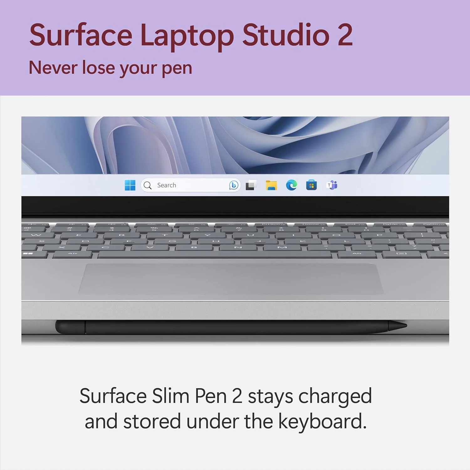 مایکروسافت Surface Laptop Studio 2 (2023) - صفحه لمسی 14.4 اینچی - پردازنده Intel Core i7، رم 16 گیگابایتی، حافظه SSD 512 گیگابایتی، کارت گرافیک NVIDIA GeForce RTX 4050، ویندوز 11، رنگ پلاتینیوم Copilot