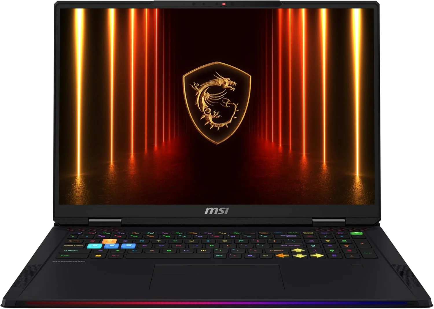 لپ تاپ گیمینگ MSI Raider 18 HX AI A2XWJG، 18 اینچ UHD+ 120 هرتز، پردازنده Intel Core Ultra 9 285HX، رم 64 گیگابایت، SSD 2 ترابایت، کارت گرافیک NVIDIA® GeForce RTX™ 5090 Laptop GPU، حافظه GDDR7 24 گیگابایت، ویندوز 11، مشکی