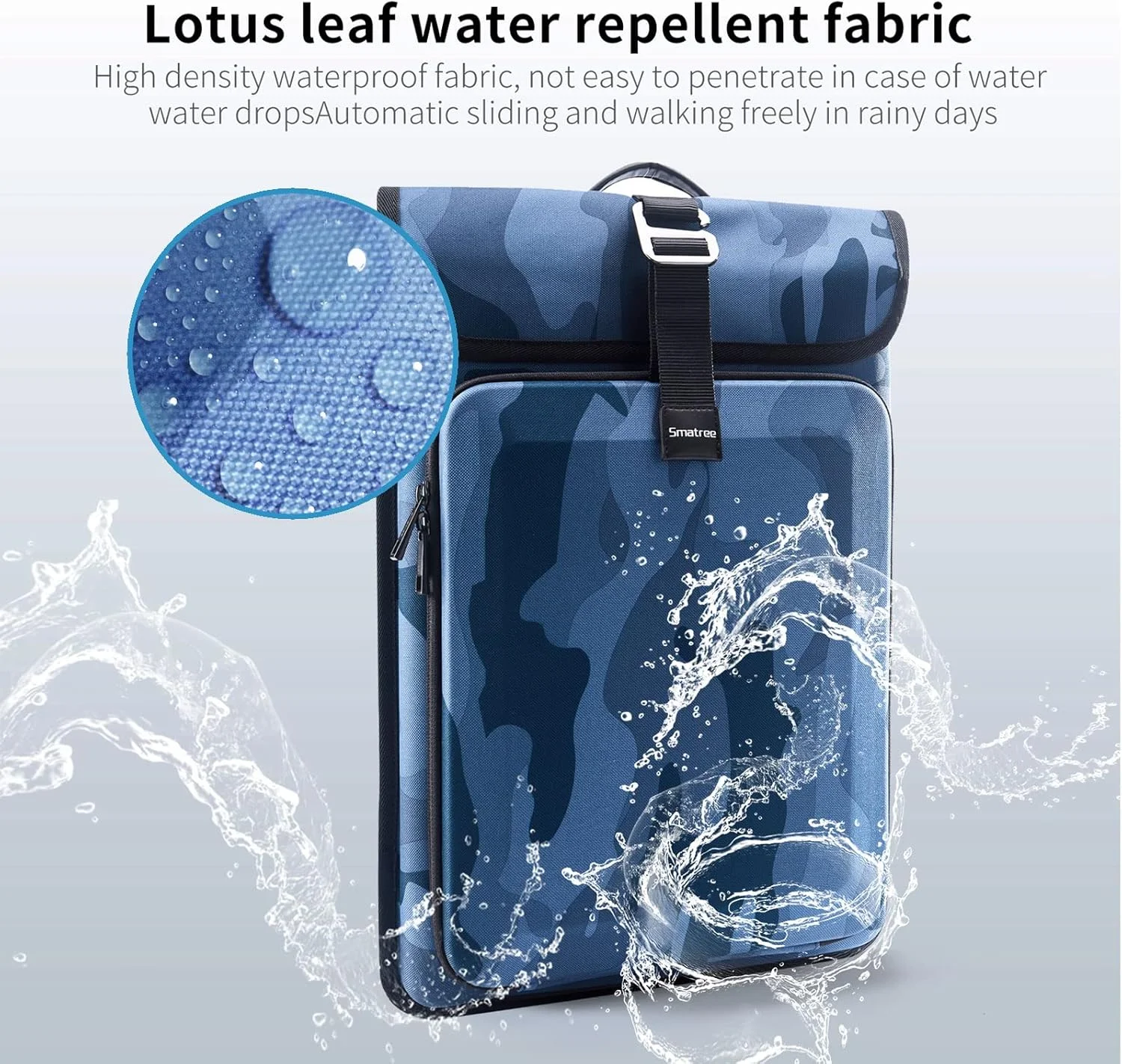 کیف کوله پشتی لپ تاپ سخت Smatree، کوله پشتی کار برای مک بوک پرو 13-16 اینچی 2021، لپ تاپ Acer Aspire 5 15.6 اینچی 2022، کوله پشتی لپ تاپ گیمینگ Acer Nitro 5 15.6 اینچی با محفظه لپ تاپ، سرمه ای