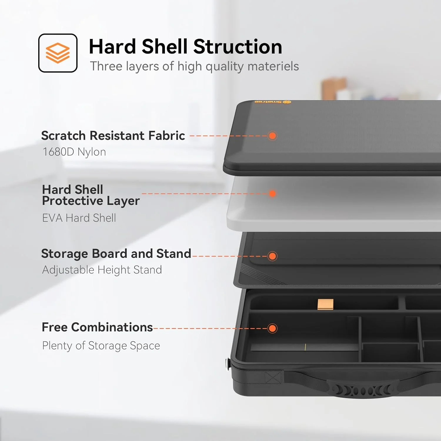 کیف آستین لپ تاپ Smatree با استند برای Razer Blade 16 اینچی 2024/2023 و Razer Blade 15 اینچی 2023/2022، کیف حمل سخت لپ تاپ با استند (A485S)