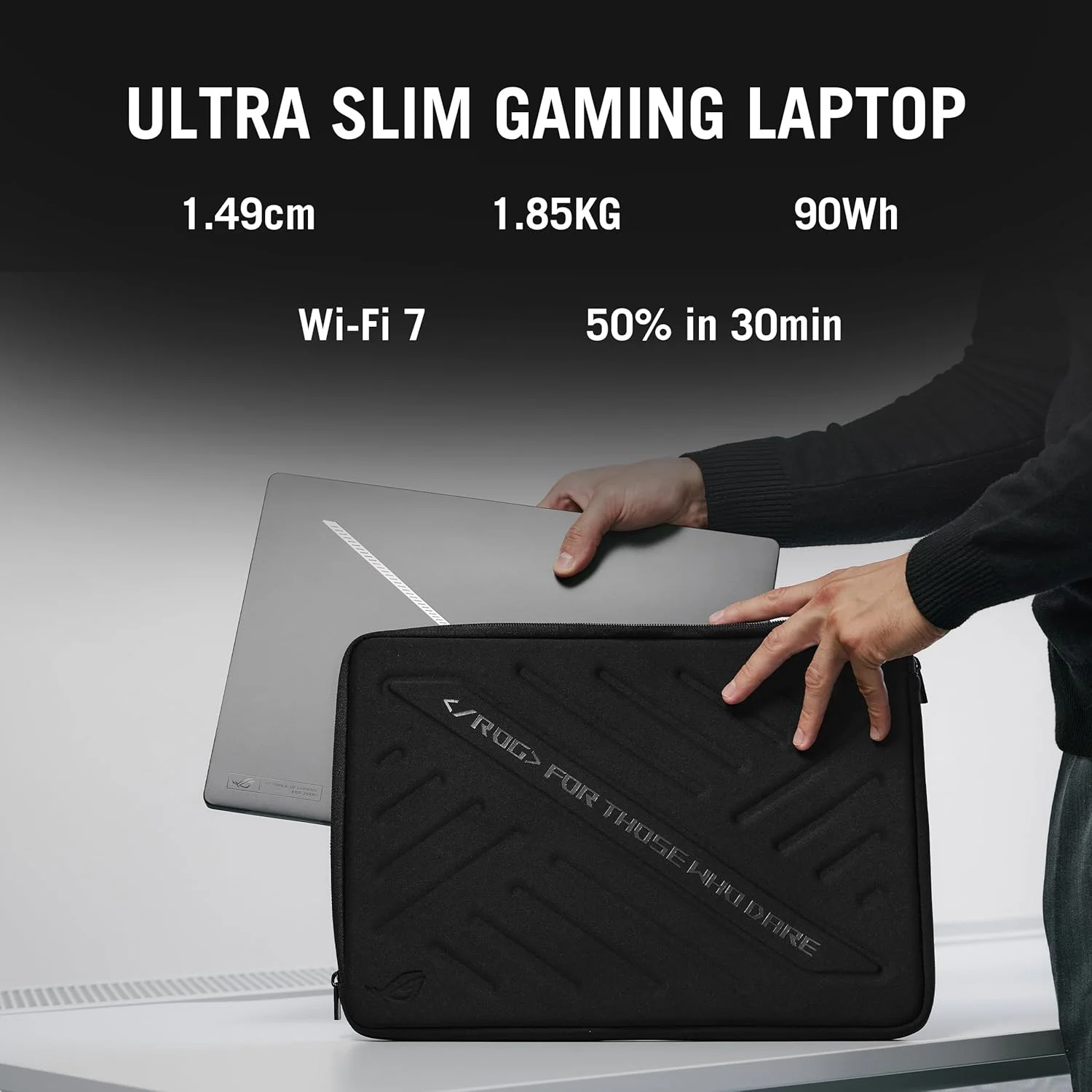 لپ تاپ گیمینگ CORE ULTRA 9/64GB/1TB PCIE G4 SSD/NV RTX5070 Ti/WIN11 HOME/18.0 اینچ سفید پلاتینیوم