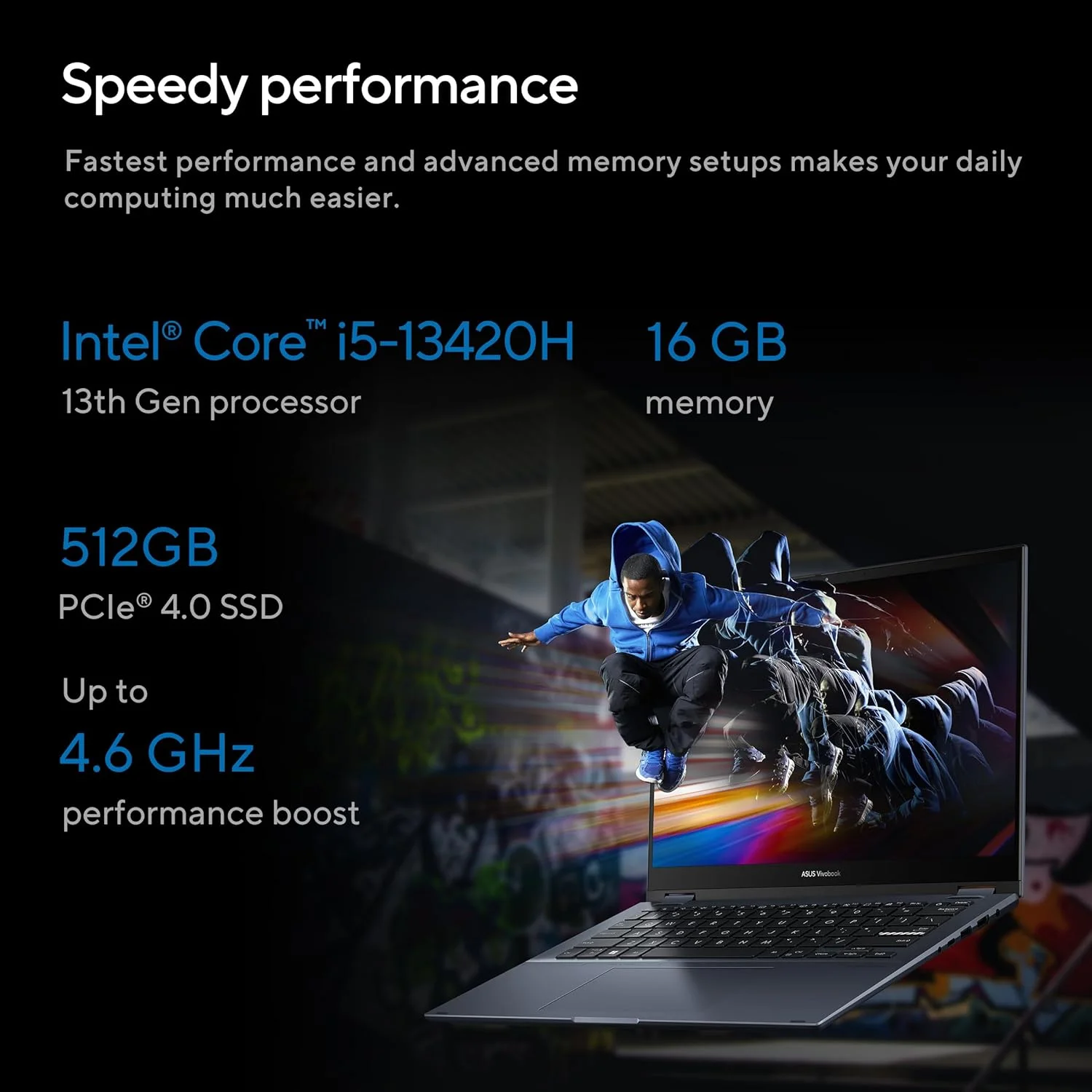 لپ تاپ تبدیل‌پذیر ایسوس ویووبوک S14 Flip با پردازنده Intel Core i5-13420H، رم 16 گیگابایتی، حافظه SSD 512 گیگابایتی، گرافیک Intel UHD، صفحه نمایش 14 اینچی WUXGA و ویندوز 11 Home - نقره ای خنک (TP3402VA-LZ669W)