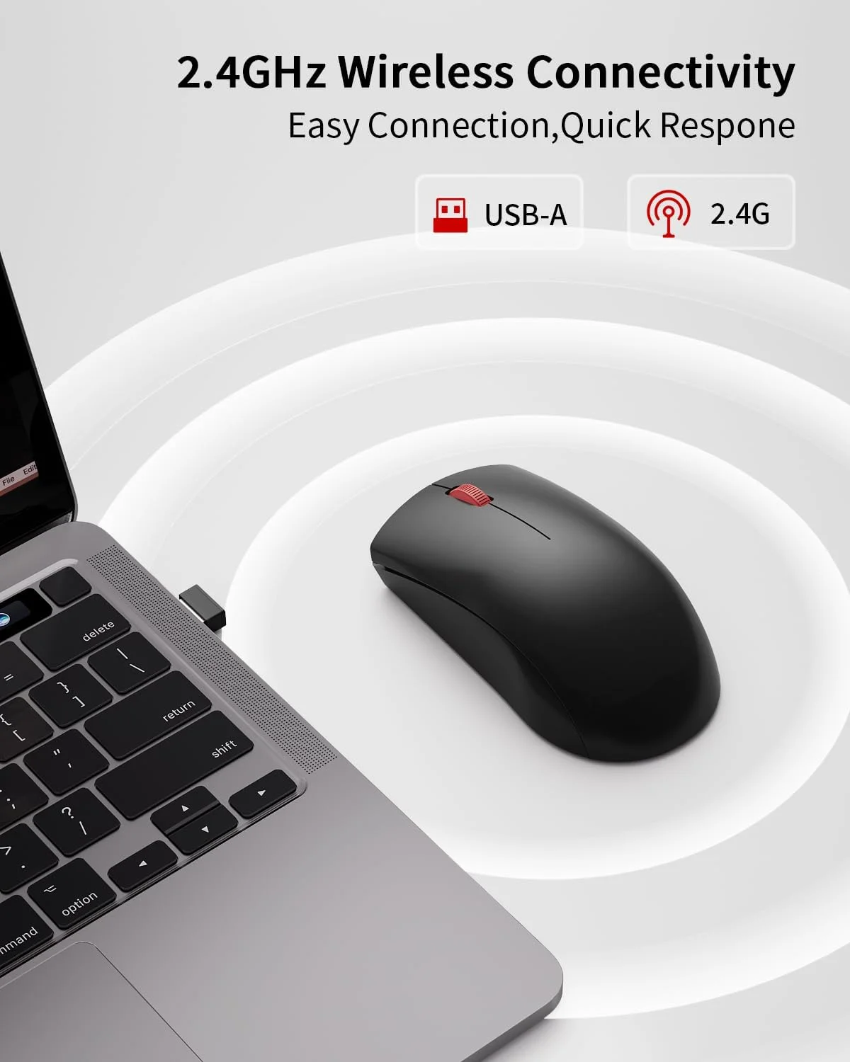 موس بی سیم لنوو (WL150) - موس ارگونومیک 2.4G Nano USB-A – 3 میلیون کلیک، 1000 DPI، طراحی بی سیم قابل حمل و جمع و جور، موس USB برای MacBook، لپ تاپ، PC، Chromebook، نوت بوک، مشکی موس بی سیم لنوو (WL150) - موس ارگونومیک 2.4G Nano USB-A – 3 میلیون کلیک، 1000 DPI، طراحی بی سیم قابل حمل و جمع و جور، موس USB برای MacBook، لپ تاپ، PC، Chromebook، نوت بوک، مشکی