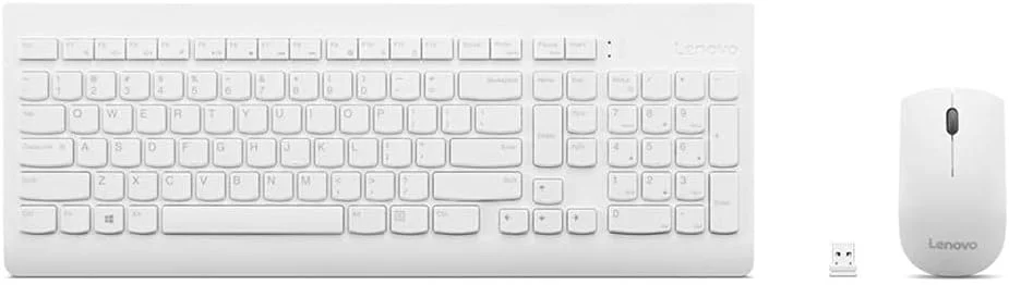 کیبورد و ماوس بی سیم لنوو 510 (سفید) - EN-AR