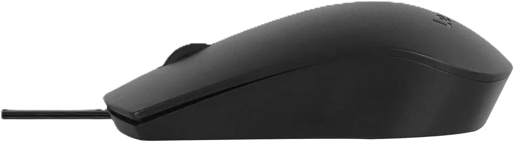 موس سیمی USB-C لنوو، اپتیکال سایز کامل، طراحی دو طرفه، مشکی، طراحی ارگونومیک، حسگر اپتیکال دقیق، اتصال آسان برای کاربران راست دست و چپ دست، عملکرد بادوام برای کامپیوتر گیمینگ