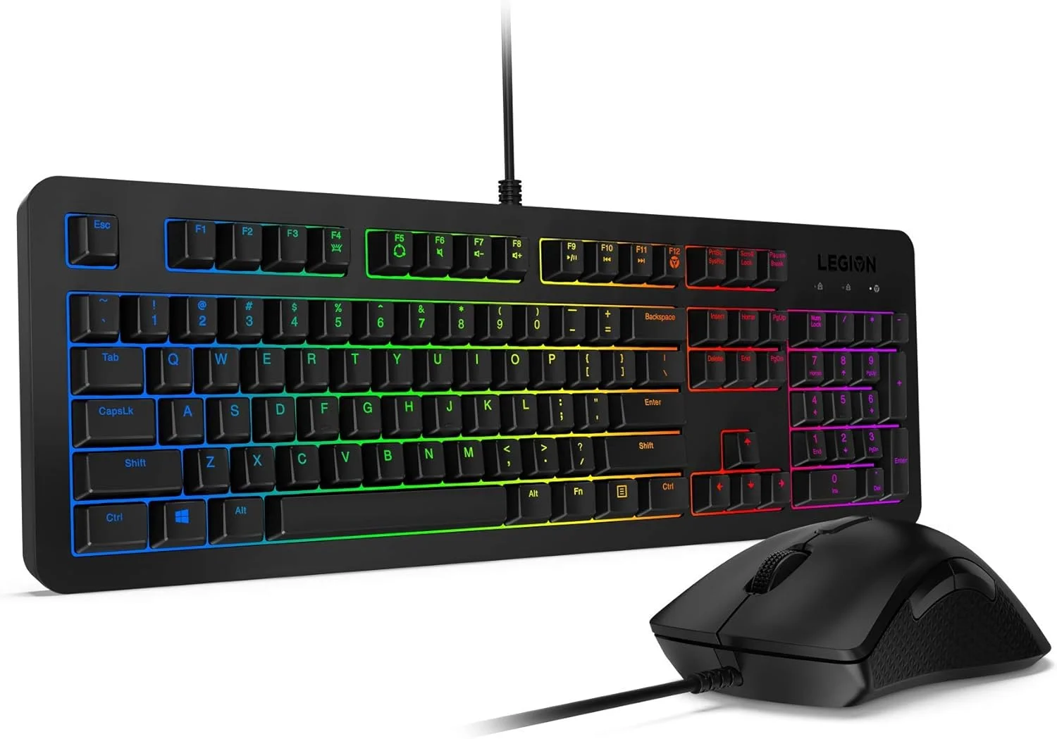 کیبورد و ماوس گیمینگ لنوو Legion KM300 RGB - عربی و انگلیسی