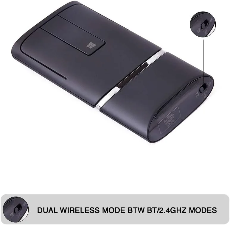 موس لمسی بی سیم دو حالته لنوو N700 مشکی