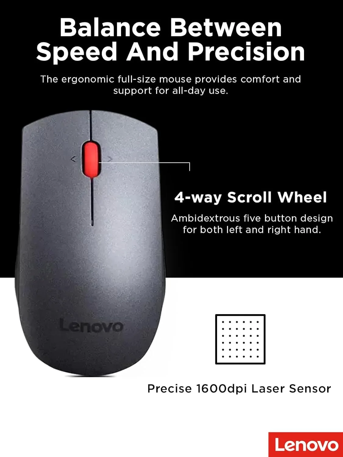 ترکیب کیبورد و ماوس لنوو با طراحی شیک و اندازه کامل، کیفیت فوق العاده ای را ارائه می دهد ترکیب کیبورد و ماوس لنوو با طراحی شیک و اندازه کامل، کیفیت فوق العاده ای را ارائه می دهد