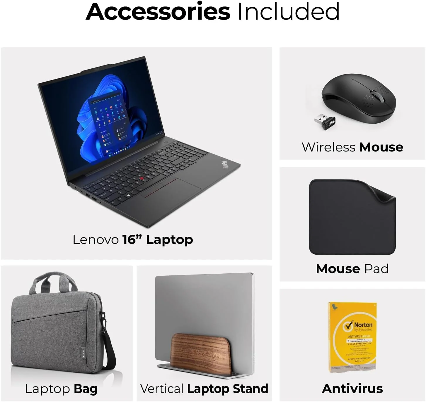 لپ تاپ تجاری لنوو ThinkPad E16 Gen 2 - شامل پایه لپ تاپ عمودی First Wave + ماوس بی سیم + کیف + آنتی ویروس + پد ماوس | Intel Ultra 7-155H، 32 گیگابایت رم - 1 ترابایت SSD، ویندوز 11 پرو (ارتقا) لپ تاپ تجاری لنوو ThinkPad E16 Gen 2 - شامل پایه لپ تاپ عمودی First Wave + ماوس بی سیم + کیف + آنتی ویروس + پد ماوس | Intel Ultra 7-155H، 32 گیگابایت رم - 1 ترابایت SSD، ویندوز 11 پرو (ارتقا)