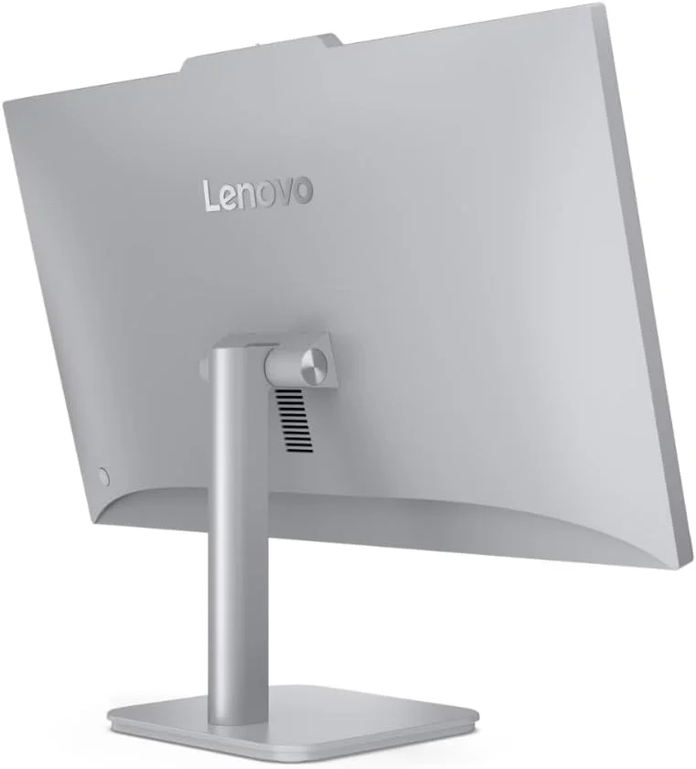 کامپیوتر همه کاره لنوو AIO A100 - صفحه نمایش 23.8 اینچی FHD IPS، پردازنده Intel N100 (جایگزین i3)، رم 16 گیگابایتی DDR4، حافظه SSD 512 گیگابایتی، Wi-Fi 6، ویندوز 11 پرو، کیبورد و ماوس سیمی، 1 سال گارانتی لنوو (خاکستری ابری)