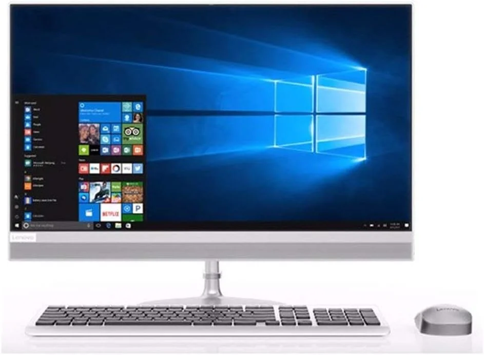 کامپیوتر رومیزی لنوو IdeaCentre AIO 520-22IKU، صفحه لمسی 21.5 اینچ FHD، پردازنده Intel Core i5-8250U، رم 8 گیگابایت، هارد دیسک 1 ترابایت، ویندوز 10 به همراه ماوس بی سیم و کیبورد انگلیسی-عربی، نقره ای