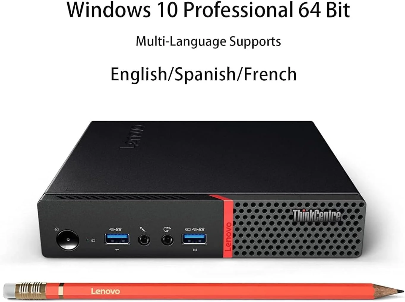 کامپیوتر رومیزی کوچک تجاری Lenovo ThinkCentre M700، پردازنده Intel Quad Core i5-6400T تا 3.1 گیگاهرتز، 16 گیگابایت DDR4، 256 گیگابایت SSD، کیبورد و ماوس، WiFi، ویندوز 10 پرو (بازسازی شده)