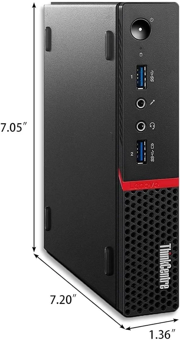 کامپیوتر رومیزی کوچک تجاری Lenovo ThinkCentre M700، پردازنده Intel Quad Core i5-6400T تا 3.1 گیگاهرتز، 16 گیگابایت DDR4، 256 گیگابایت SSD، کیبورد و ماوس، WiFi، ویندوز 10 پرو (بازسازی شده)