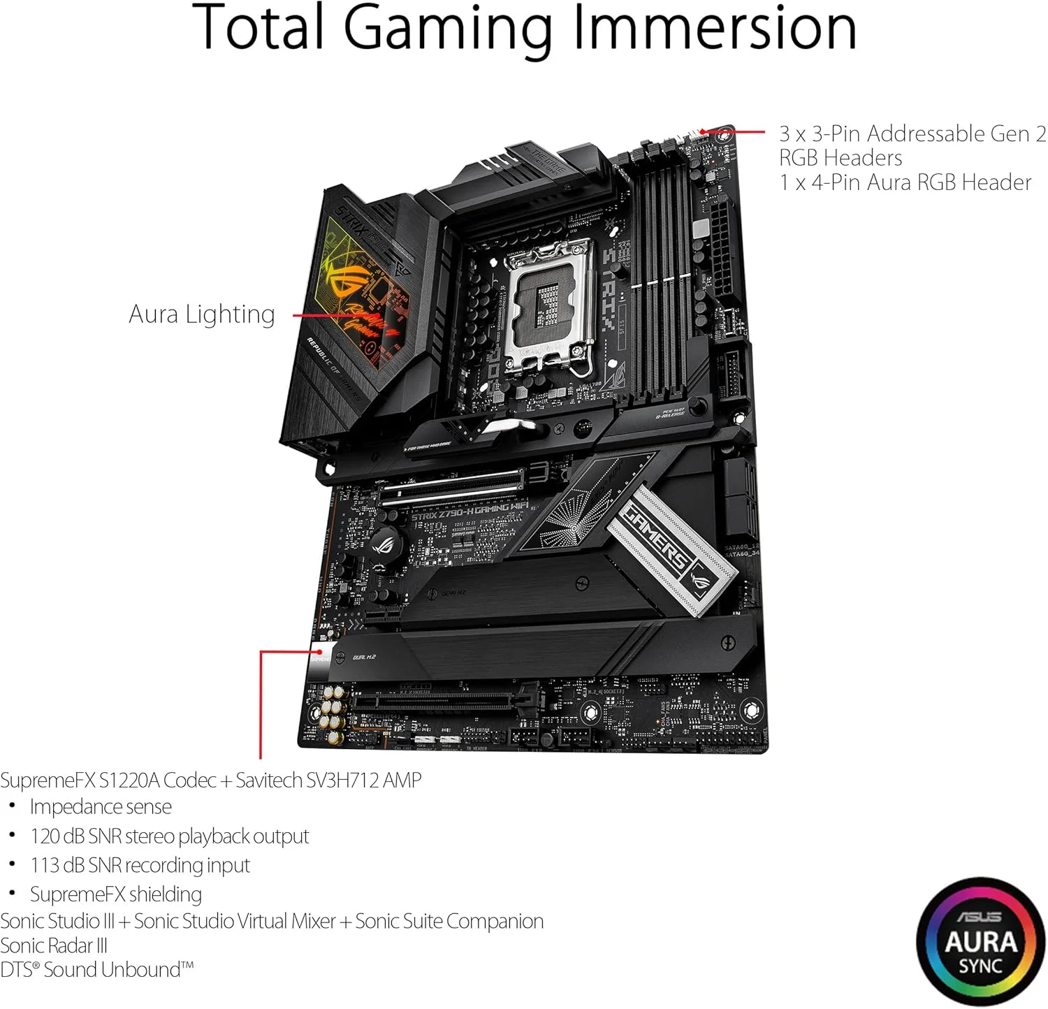 مادربرد ایسوس ROG STRIX Z790H GAMING WIFI مدل 1700