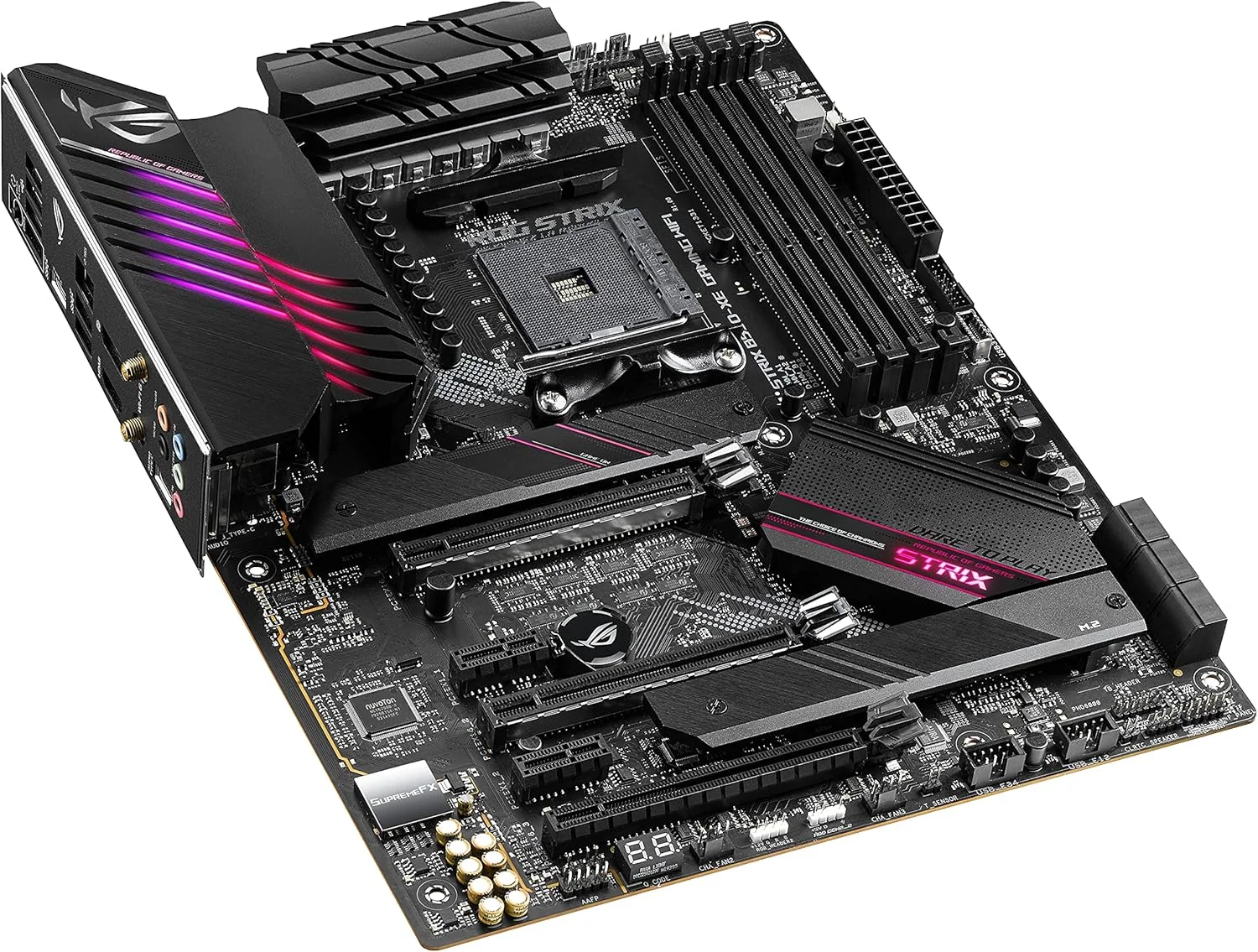 مادربرد ASUS ROG STRIX B550-XE WIFI (AMD B550) Ryzen AM4 ATX PCIe 4.0، WiFi 6 (802.11ax)، 2 اسلات M.2 داخلی 4 اسلات M.2، SATA 6 Gbps، USB 3.2 Gen 2 RGB مادربرد ASUS ROG STRIX B550-XE WIFI (AMD B550) Ryzen AM4 ATX PCIe 4.0، WiFi 6 (802.11ax)، 2 اسلات M.2 داخلی 4 اسلات M.2، SATA 6 Gbps، USB 3.2 Gen 2 RGB
