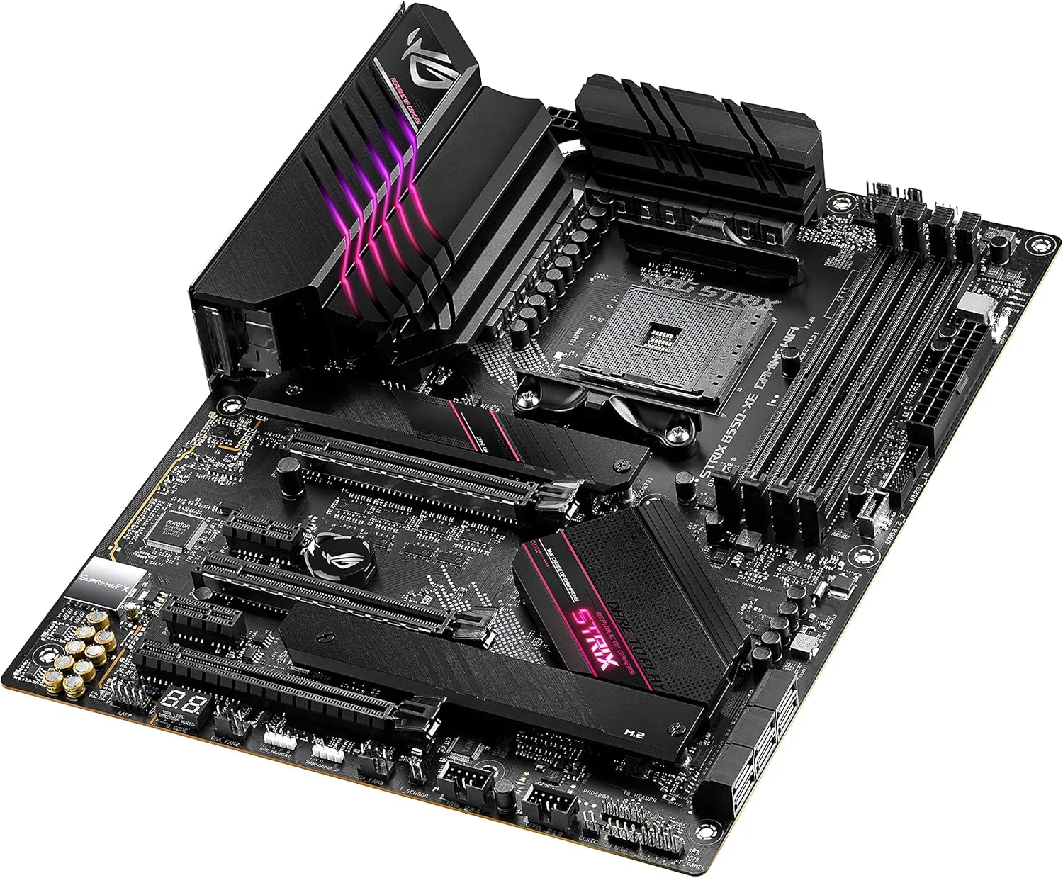 مادربرد ASUS ROG STRIX B550-XE WIFI (AMD B550) Ryzen AM4 ATX PCIe 4.0، WiFi 6 (802.11ax)، 2 اسلات M.2 داخلی 4 اسلات M.2، SATA 6 Gbps، USB 3.2 Gen 2 RGB مادربرد ASUS ROG STRIX B550-XE WIFI (AMD B550) Ryzen AM4 ATX PCIe 4.0، WiFi 6 (802.11ax)، 2 اسلات M.2 داخلی 4 اسلات M.2، SATA 6 Gbps، USB 3.2 Gen 2 RGB