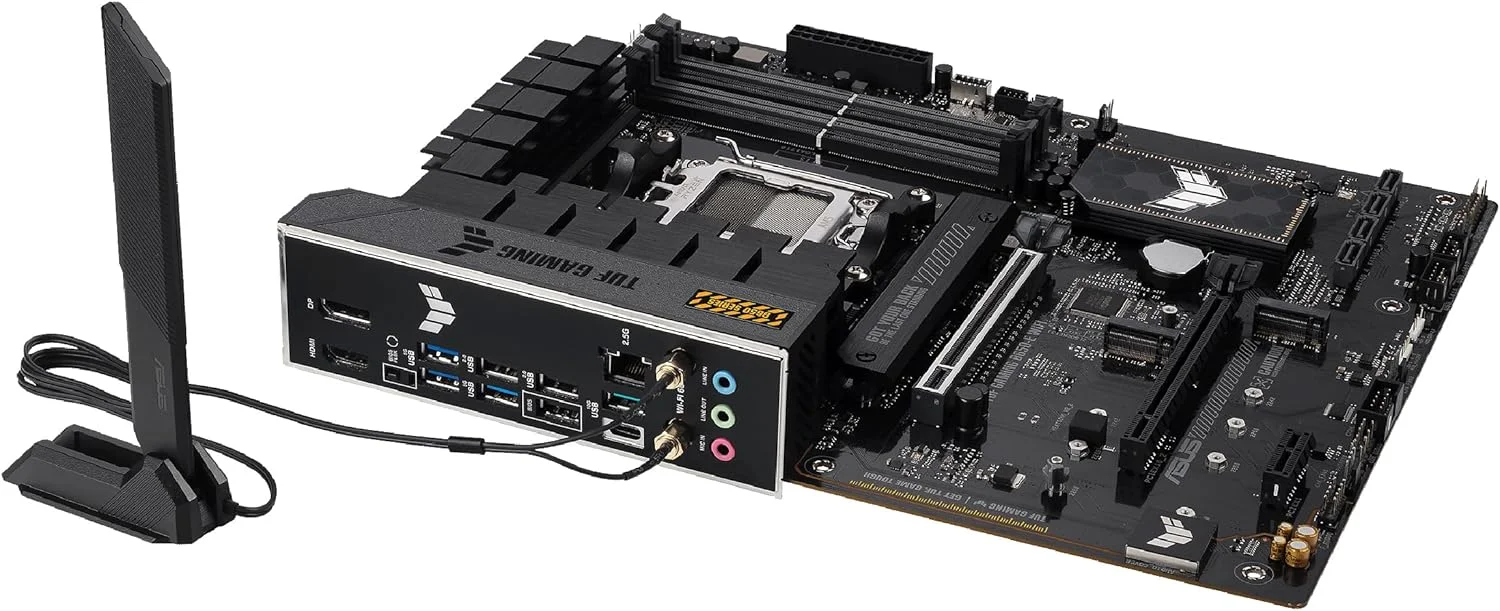 مادربرد ایسوس TUF Gaming B650-E WIFI AMD B650 AM5 DDR5 8000 DP HDMI 3x M2 USB3.2 WiFi 6E + BT AURA RGB 2.5Gbit LAN ATX ASUS TUF PROTECTION, ASUS Q-Design, Armoury Crate