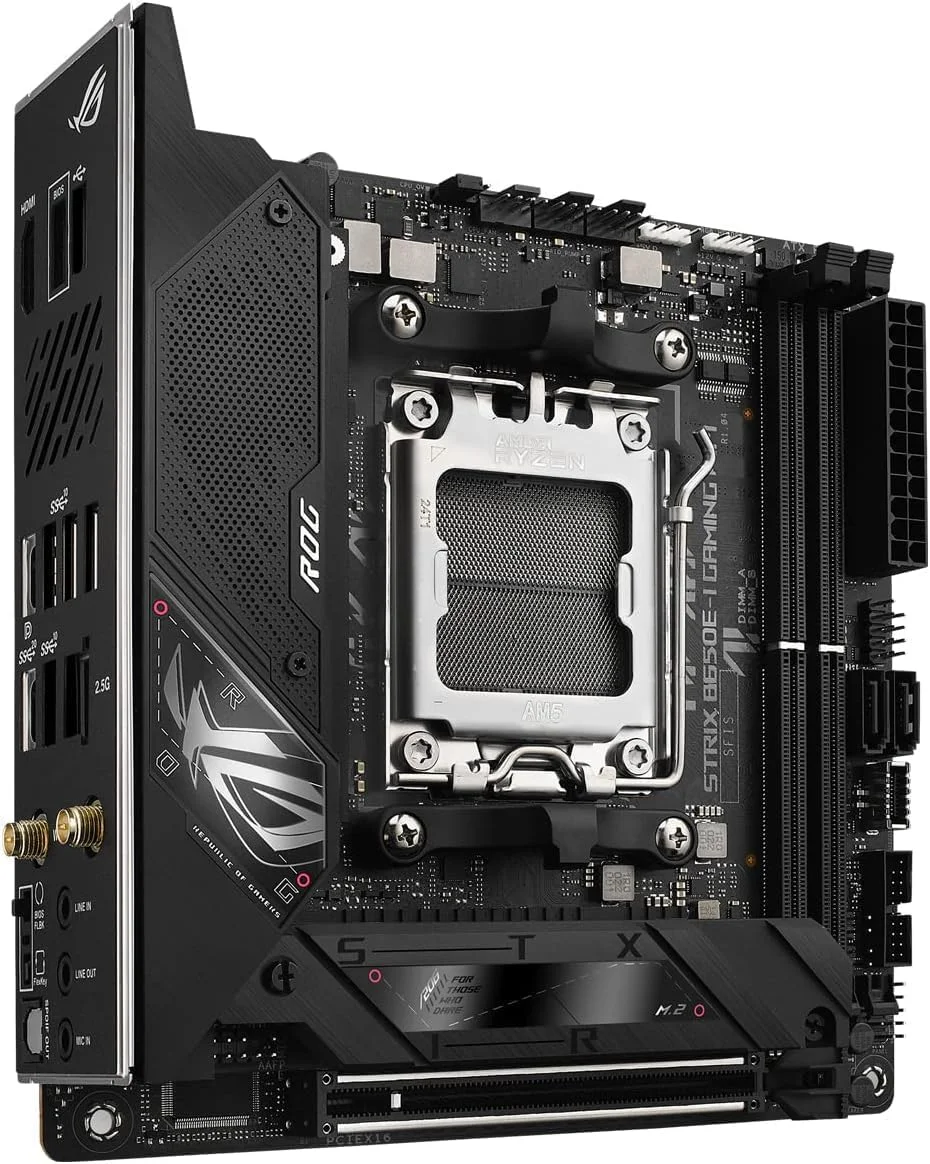 مادربرد ASUS ROG Strix B650E-I Gaming WiFi Mini-ITX – سوکت AMD AM5، چیپست B650E، USB 3.2 Gen 2