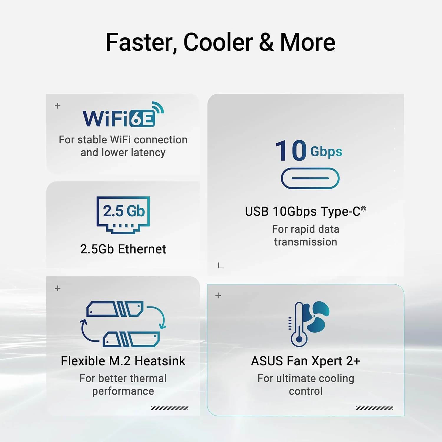 مادربرد ایسوس پرایم B850-PLUS WiFi AMD AM5 AMD B850 ATX، DDR5، آماده PCIe 5.0، 3X M.2، Wi-Fi 6E، LAN 2.5 گیگابیتی، DisplayPort، HDMI™، USB 10Gbps Type-A & Type-C®، BIOS Flashback™، Aura Sync، AI Advisor