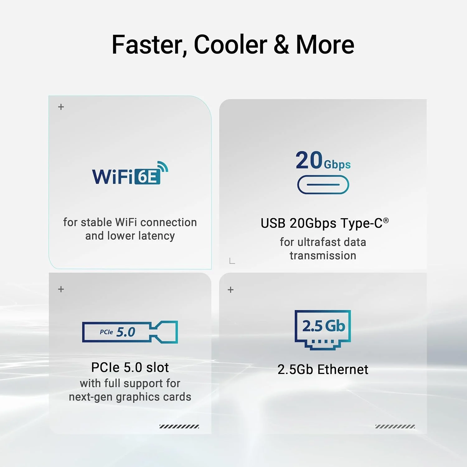 مادربرد ایسوس پرایم B860-PLUS WiFi B860 LGA 1851 ATX، آماده برای پردازنده‌های Intel® Core™ Ultra Series 2، دارای قابلیت‌های پیشرفته هوش مصنوعی، 8+1+1+1 فاز، DDR5، PCIe 5.0، HDMI، USB 20Gbps Type-C®، 2 x M.2، WiFi 6E، 2.5Gb LAN