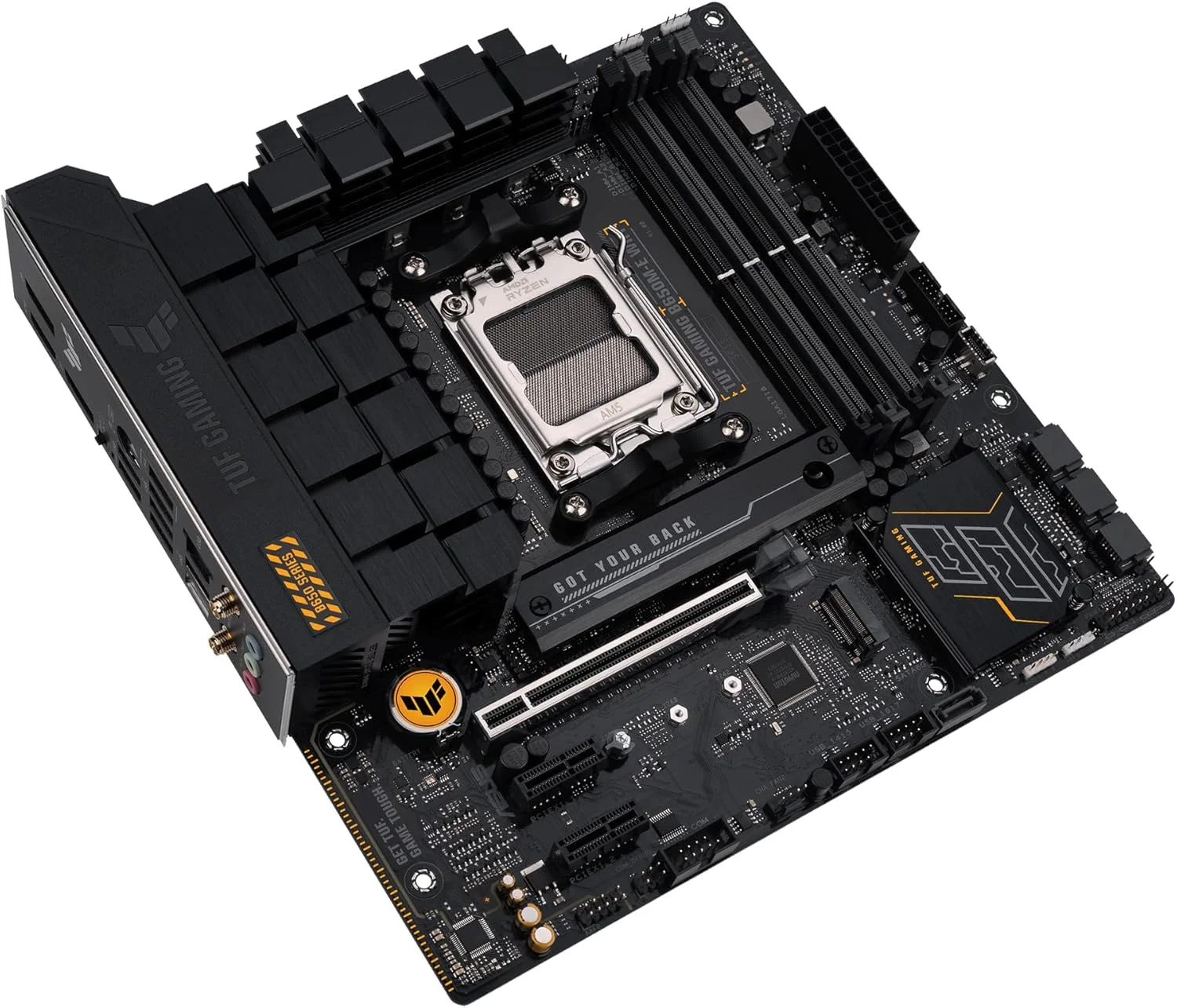 مادربرد ASUS TUF GAMING B650M-E WIFI Micro-ATX: DDR5، PCIe 4.0 M.2، اترنت Realtek 2.5Gb، 8 پورت USB پشتی، 7 پورت USB جلویی، صدای فراگیر Realtek 7.1، Aura Sync - مشکی مادربرد ASUS TUF GAMING B650M-E WIFI Micro-ATX: DDR5، PCIe 4.0 M.2، اترنت Realtek 2.5Gb، 8 پورت USB پشتی، 7 پورت USB جلویی، صدای فراگیر Realtek 7.1، Aura Sync - مشکی