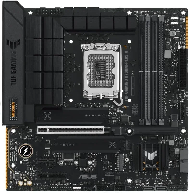 مادربرد ایسوس TUF GAMING B760M-PLUS II (سوکت 1700/B760/DDR5/S-ATA 6Gb/s/Micro ATX)