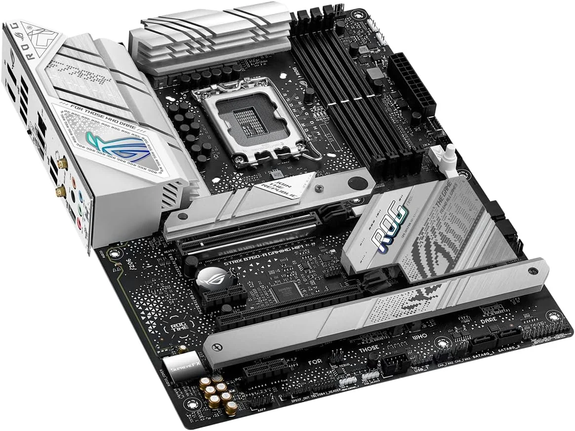 مادربرد گیمینگ ایسوس ROG STRIX B760-A GAMING WIFI Intel B760 LGA 1700 ATX (DDR5، فاز قدرت 12+1، PCIe 5.0، 3x PCIe 4.0 M.2، WiFi 6E، USB 3.2 Gen 2x2 Type-C، Aura Sync RGB) مادربرد گیمینگ ایسوس ROG STRIX B760-A GAMING WIFI Intel B760 LGA 1700 ATX (DDR5، فاز قدرت 12+1، PCIe 5.0، 3x PCIe 4.0 M.2، WiFi 6E، USB 3.2 Gen 2x2 Type-C، Aura Sync RGB)